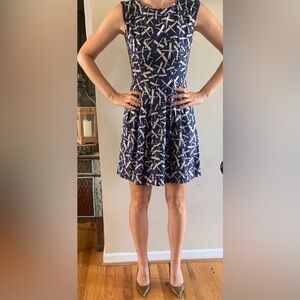 Navy and Beige dress new with tags